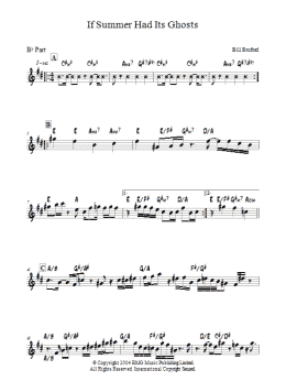 page one of If Summer Had Its Ghosts (Lead Sheet / Fake Book)