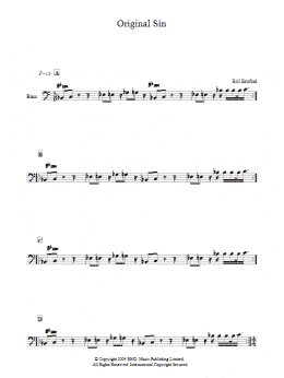 page one of Original Sin (Easy Bass Tab)