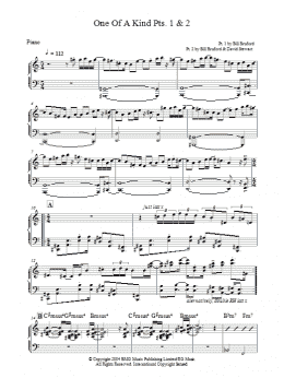 page one of One Of A Kind Pts. 1 & 2 (Piano Solo)