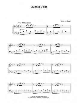 page one of Questa Volta (Piano Solo)