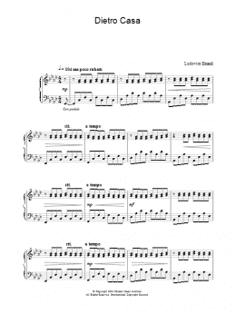 page one of Dietro Casa (Piano Solo)