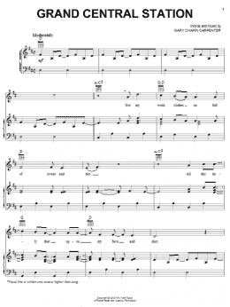 page one of Grand Central Station (Piano, Vocal & Guitar Chords (Right-Hand Melody))