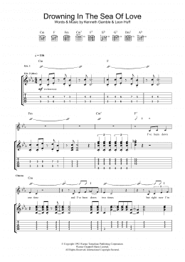 page one of Drowning In The Sea Of Love (Guitar Tab)
