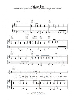 page one of Nature Boy (Piano, Vocal & Guitar Chords)