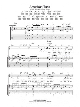 Paul Simon American Tune Guitar Lesson with Tabs - Part 1 