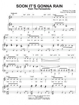page one of Soon It's Gonna Rain (Piano & Vocal)