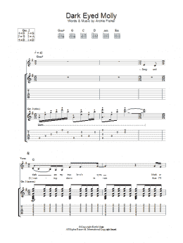 page one of Dark Eyed Molly (Guitar Tab)