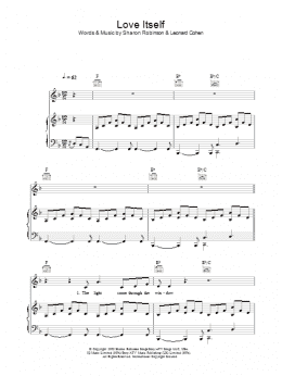 page one of Love Itself (Piano, Vocal & Guitar Chords)