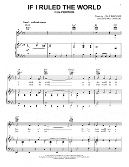 page one of If I Ruled The World (Piano, Vocal & Guitar Chords (Right-Hand Melody))