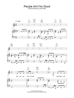 page one of People Ain't No Good (Piano, Vocal & Guitar Chords)