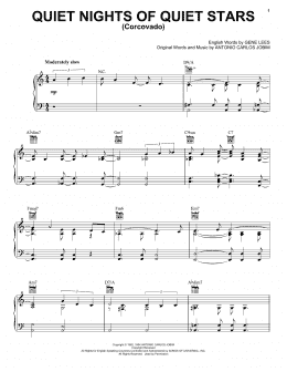 page one of Quiet Nights Of Quiet Stars (Corcovado) (Piano, Vocal & Guitar Chords (Right-Hand Melody))