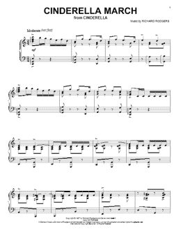 page one of Cinderella March (Piano, Vocal & Guitar Chords (Right-Hand Melody))