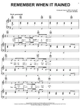 page one of Remember When It Rained (Piano, Vocal & Guitar Chords (Right-Hand Melody))