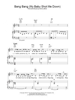 page one of Bang Bang (My Baby Shot Me Down) (Piano, Vocal & Guitar Chords)