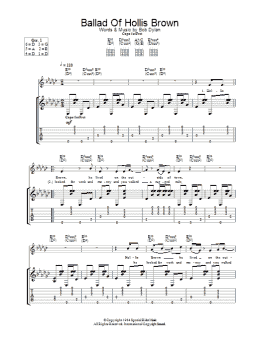 page one of Ballad Of Hollis Brown (Guitar Tab)