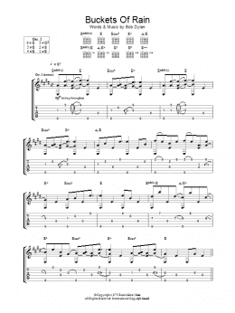 page one of Buckets Of Rain (Guitar Tab)