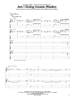 page one of Am I Going Insane (Radio) (Guitar Tab)