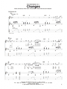 page one of Changes (Guitar Tab)