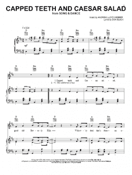 page one of Capped Teeth And Caesar Salad (Piano, Vocal & Guitar Chords (Right-Hand Melody))