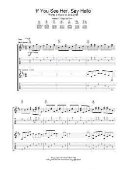 page one of If You See Her, Say Hello (Guitar Tab)