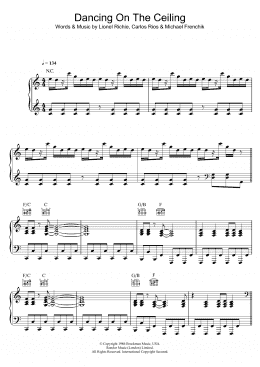 page one of Dancing On The Ceiling (Piano, Vocal & Guitar Chords)
