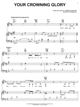 page one of Your Crowning Glory (Piano, Vocal & Guitar Chords (Right-Hand Melody))