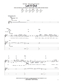 page one of Let It Out (Guitar Tab)