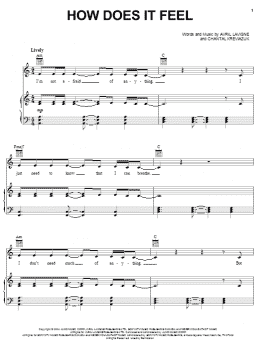 page one of How Does It Feel (Piano, Vocal & Guitar Chords (Right-Hand Melody))