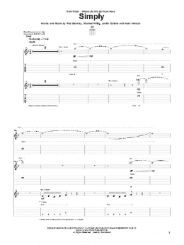 page one of Simply (Guitar Tab)