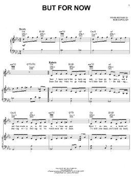 page one of But For Now (Piano, Vocal & Guitar Chords (Right-Hand Melody))