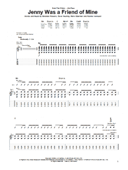page one of Jenny Was A Friend Of Mine (Guitar Tab)