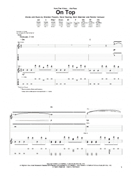 page one of On Top (Guitar Tab)
