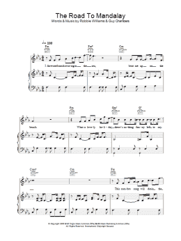page one of The Road To Mandalay (Piano, Vocal & Guitar Chords)