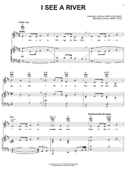 page one of I See A River (Piano, Vocal & Guitar Chords (Right-Hand Melody))
