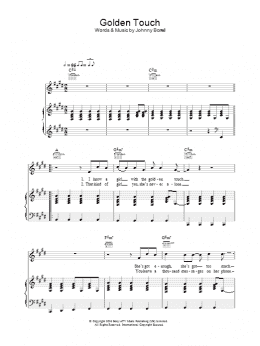 page one of Golden Touch (Piano, Vocal & Guitar Chords)