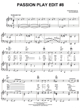 page one of Passion Play Edit #8 (Piano, Vocal & Guitar Chords (Right-Hand Melody))