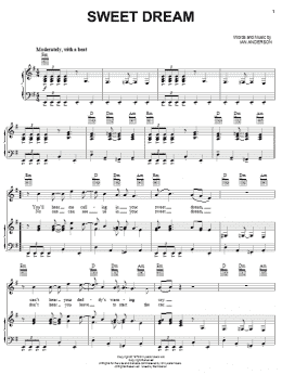 page one of Sweet Dream (Piano, Vocal & Guitar Chords (Right-Hand Melody))