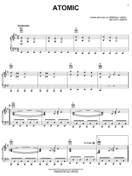 page one of Atomic (Piano, Vocal & Guitar Chords (Right-Hand Melody))