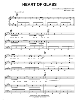 page one of Heart Of Glass (Piano, Vocal & Guitar Chords (Right-Hand Melody))