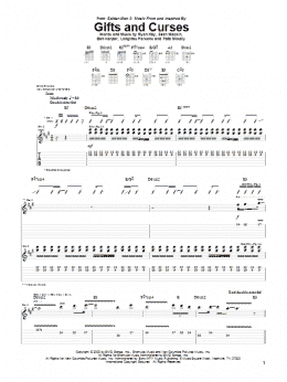 page one of Gifts And Curses (Guitar Tab)