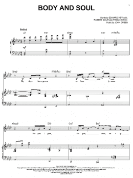 page one of Body And Soul (Piano & Vocal)