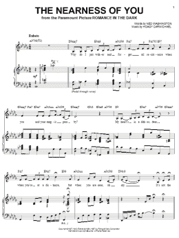page one of The Nearness Of You (Piano & Vocal)