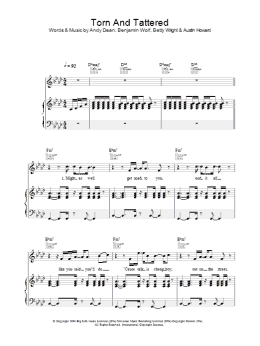 page one of Torn And Tattered (Piano, Vocal & Guitar Chords)