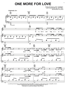 page one of One More For Love (Piano, Vocal & Guitar Chords (Right-Hand Melody))