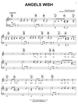 page one of Angels Wish (Piano, Vocal & Guitar Chords (Right-Hand Melody))