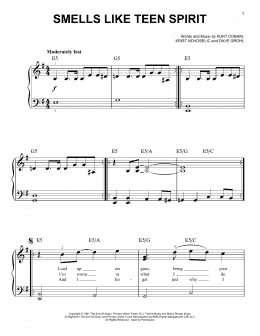 page one of Smells Like Teen Spirit (Easy Piano)