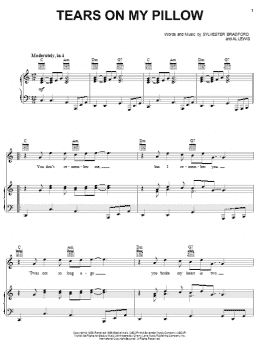 page one of Tears On My Pillow (Piano, Vocal & Guitar Chords (Right-Hand Melody))