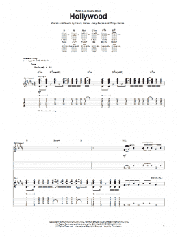 page one of Hollywood (Guitar Tab)