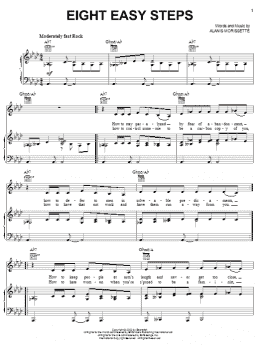 page one of Eight Easy Steps (Piano, Vocal & Guitar Chords (Right-Hand Melody))