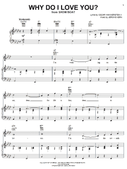 page one of Why Do I Love You? (Piano, Vocal & Guitar Chords (Right-Hand Melody))